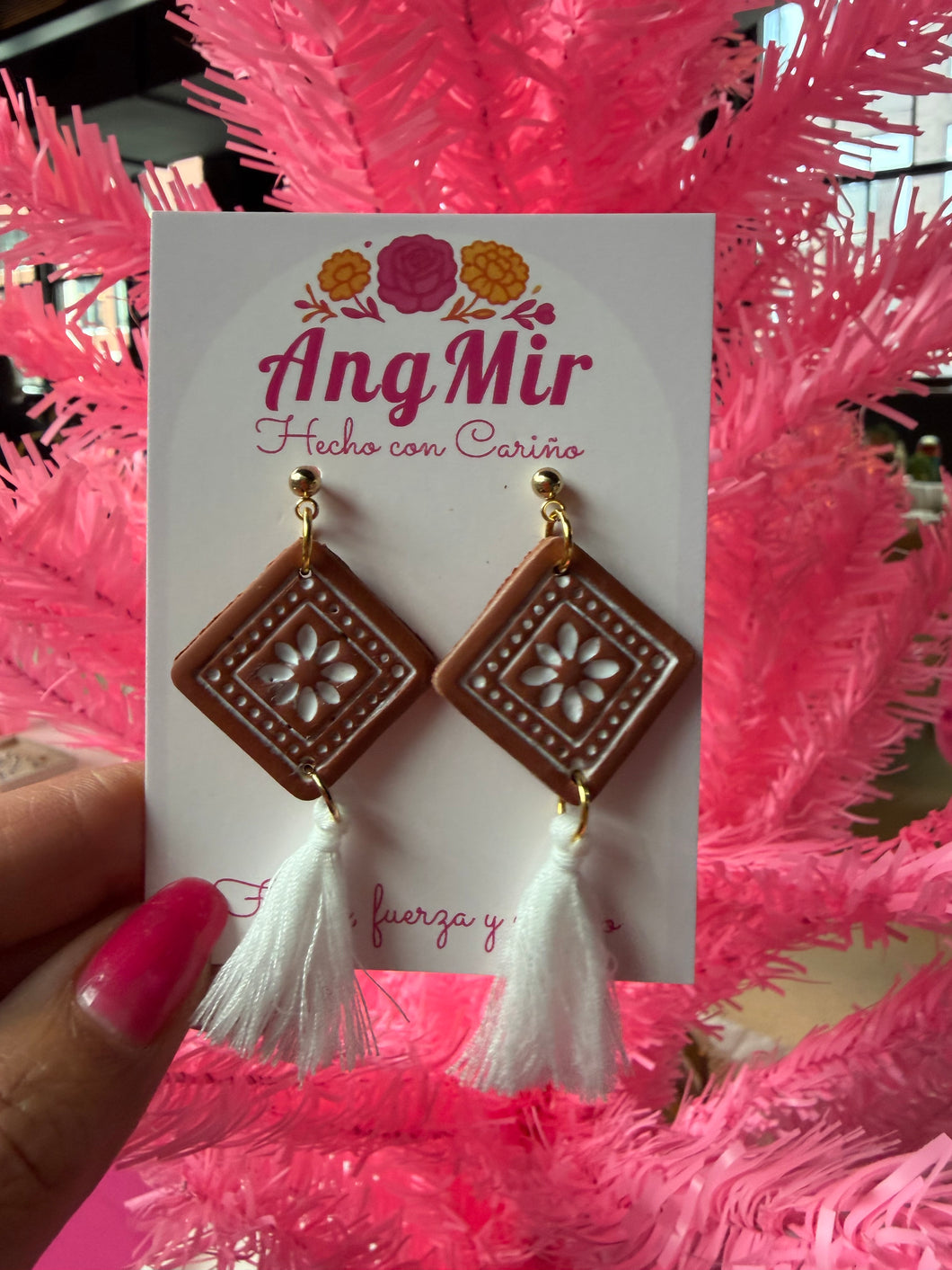 Talavera w Tassel earrings