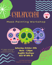 Load image into Gallery viewer, Calavera Mask Painting Workshop