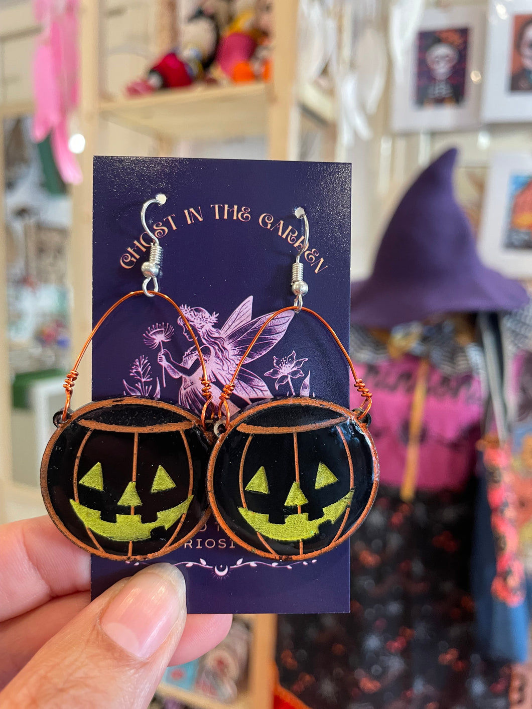 Pumpkin Pail earrings