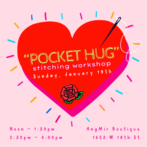 Pocket Hug Stitching Workshop