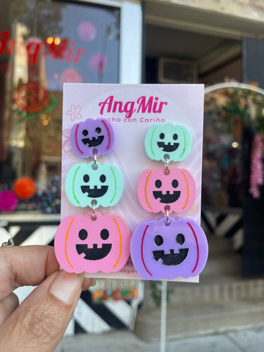 Pumpkin Stack earrings