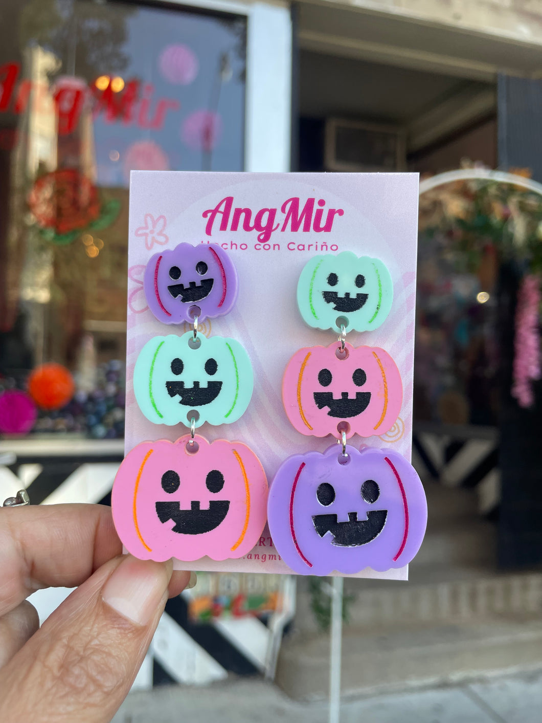 Pumpkin Stack earrings
