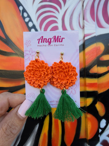 Cempasuchil Earrings/ Marigolds