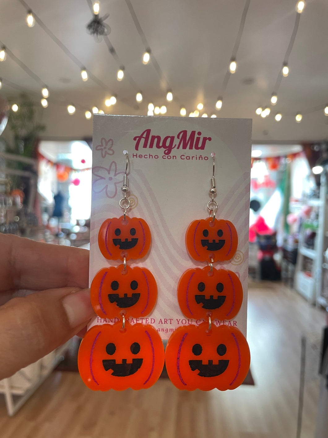 Pumpkin Stack earrings