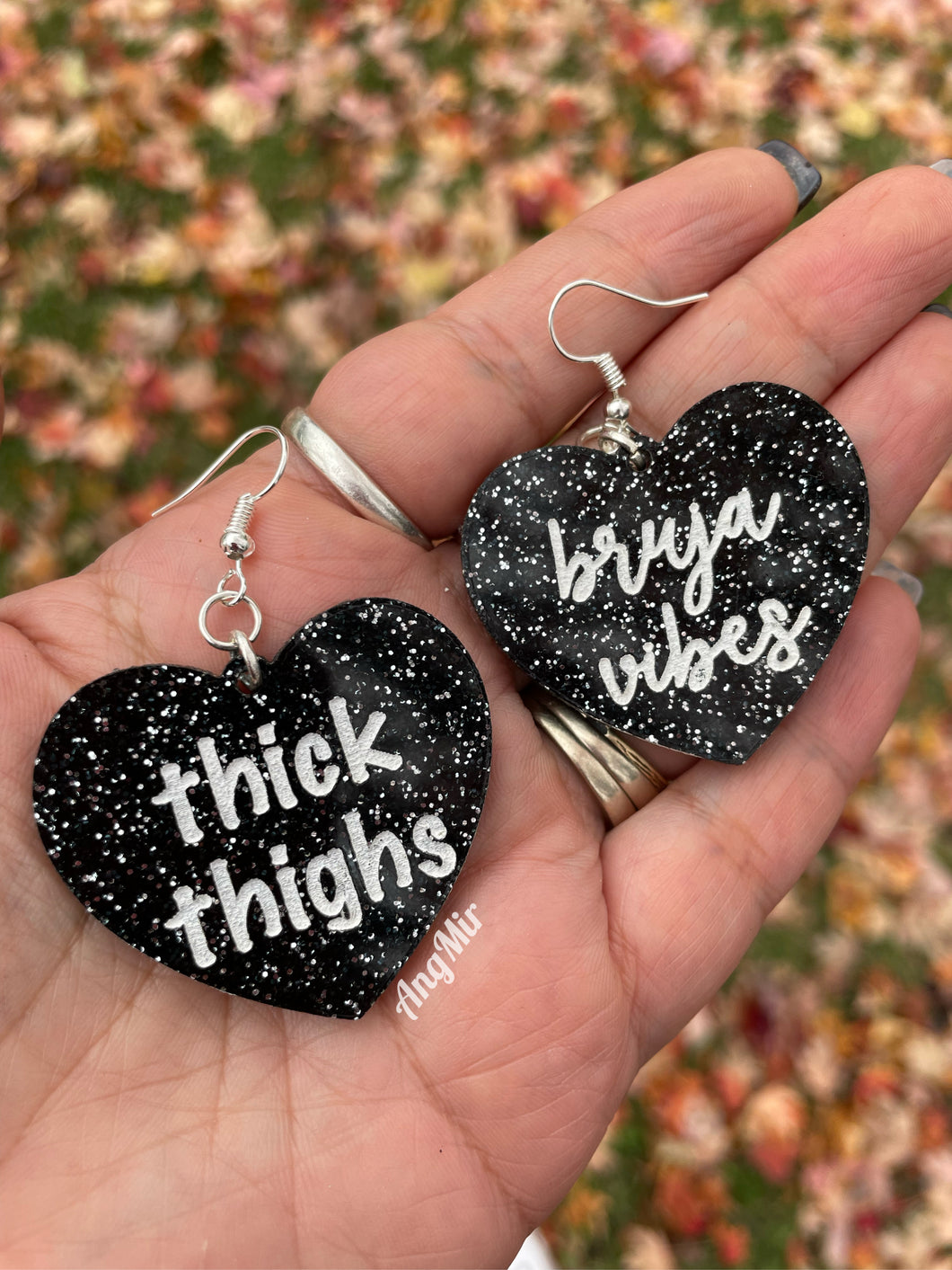 Thick thighs Bruja Vibes earrings